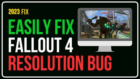 change resolution fallout 4|fallout 4 pc resolution fix.